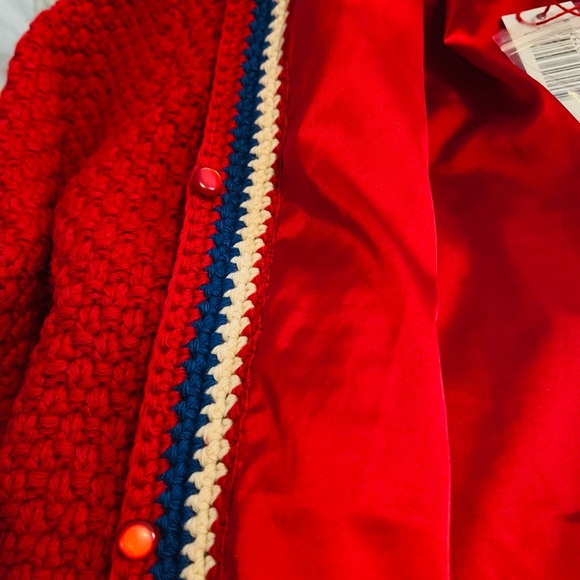 NWT Frances Valentine Angie Cardi Coat in Red -M - Picture 5 of 12